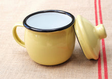 Belly Mug with lid - Mellow Yellow