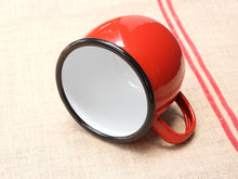 Belly Mug with lid - Cherry Red