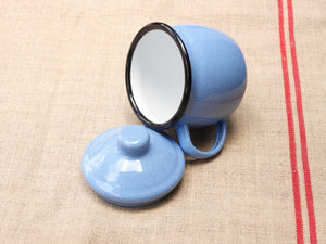 Belly Mug with lid - Blue