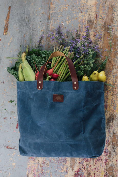 The 'Matilda' tote - Dusty Blue