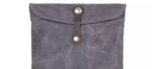 Waxed Canvas - Padded Sleeve (18cm W x 24cm L)